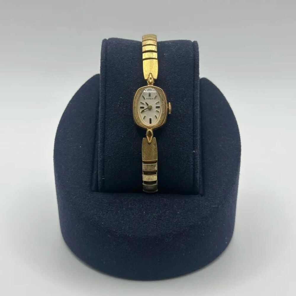 Vintage Timex Gold Tone Manual Wind Watch